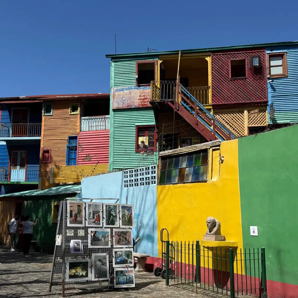 The brightly painted houses of Caminito in La Boca